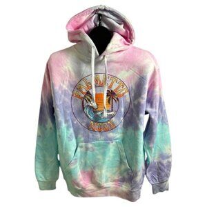 Palmetto Moon Cotton Candy Retro Tie Dye Sweatshirt Hoodie S Pink Blue Purple